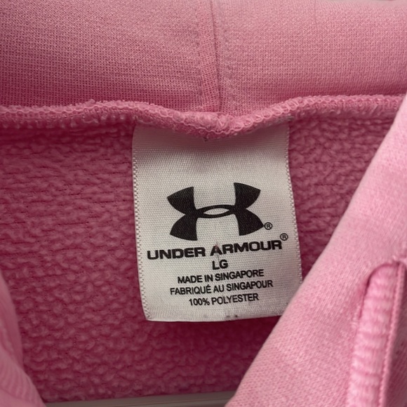 Under Armour Size Large Pink Hoodie - Picture 3 of 9